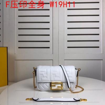 wholesale quality fendi bags full embossed f logo white