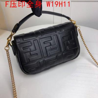 wholesale quality fendi bags full embossed f logo black