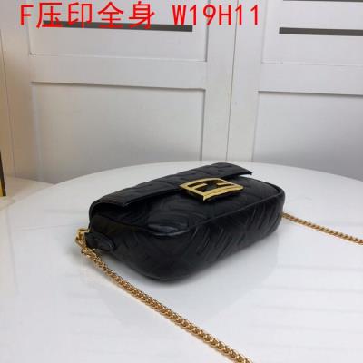 wholesale quality fendi bags full embossed f logo black