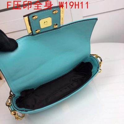 wholesale quality fendi bags full embossed f logo blue