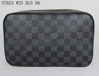 Discount Louis Vuitton Handbags Damier Graphite Canvas N47623 black Wholesale