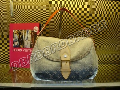 Discount Louis Vuitton Handbags Monogram Denim M40417 dark blue Wholesale