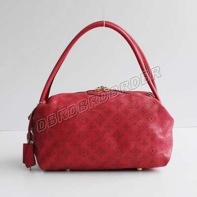 Discount Louis Vuitton Handbags Monogram Mahina M93814 red Wholesale