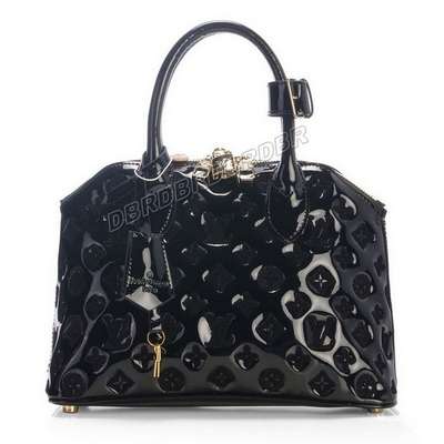 Discount Louis Vuitton Handbags Monogram Vernis M91873 black Wholesale