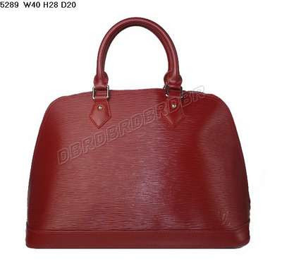 Discount Louis Vuitton Handbags Epi Leather 5289 purplish red Wholesale