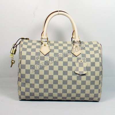 Discount Louis Vuitton Handbags Damier Azur Canvas N41533 white Wholesale