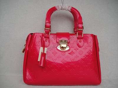 Discount Louis Vuitton Handbags Monogram Vernis 93757 Rose Red Wholesale