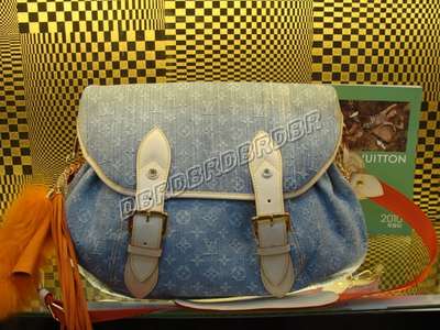 Discount Louis Vuitton Handbags Monogram Denim M95862 qianl Wholesale