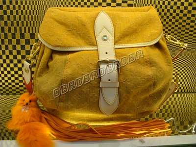 discount louis vuitton handbags monogram denim m95860 yellow wholesale