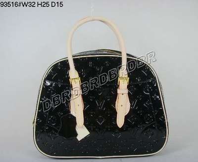 discount louis vuitton handbags monogram vernis m93516 black wholesale