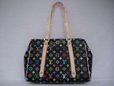 discount louis vuitton handbags monogram multicolore m40095 black wholesale