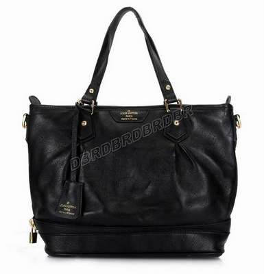 Discount Louis Vuitton Handbags Monogram Mahina M93176 black Wholesale