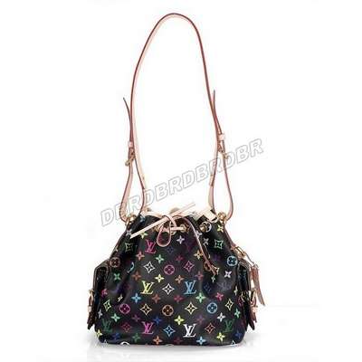 discount louis vuitton handbags monogram multicolore m42230 black wholesale