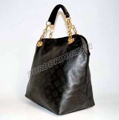 discount louis vuitton handbags leather m97831 black wholesale