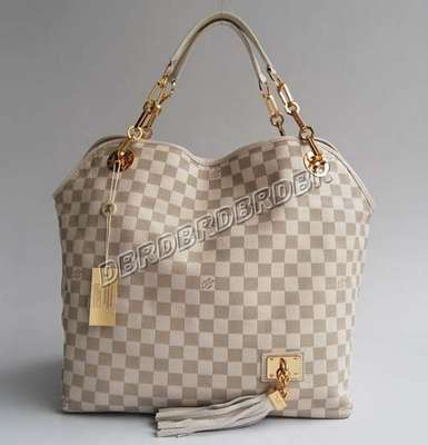 Louis Vuitton M97831 Damier Azur beige white