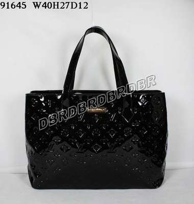 Discount Louis Vuitton Handbags Monogram Vernis M91645 black Wholesale