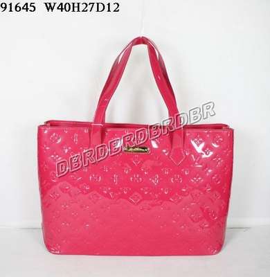 discount louis vuitton handbags monogram vernis m91645 rose red wholesale