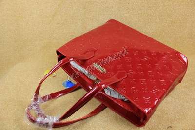 discount louis vuitton handbags monogram vernis m91649 red wholesale