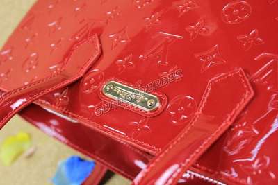 discount louis vuitton handbags monogram vernis m91649 red wholesale