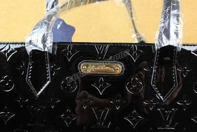 discount louis vuitton handbags monogram vernis m91649 black wholesale