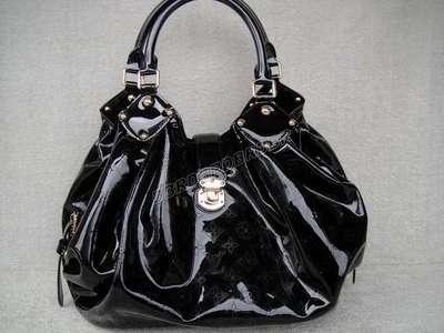 Discount Louis Vuitton Handbags Monogram Mahina 95880 black Wholesale