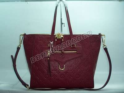 Discount Louis Vuitton Handbags Monogram Empreinte M93410 purplish red Wholesale