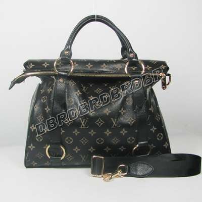discount louis vuitton handbags leather m41232 black wholesale