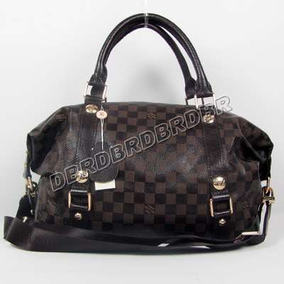 Discount Louis Vuitton Handbags Leather N98019 Coffee Wholesale