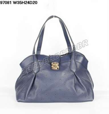 Discount Louis Vuitton Handbags Monogram Mahina 97081 blue Wholesale