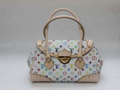 Discount Louis Vuitton Handbags Monogram Multicolore M40201 white Wholesale