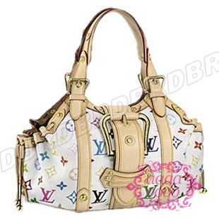 Discount Louis Vuitton Handbags Monogram Multicolore M92346 white Wholesale