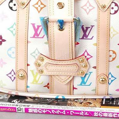 discount louis vuitton handbags monogram multicolore m92346 white wholesale