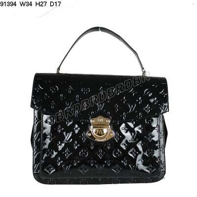 Discount Louis Vuitton Handbags Monogram Vernis 91394 black Wholesale