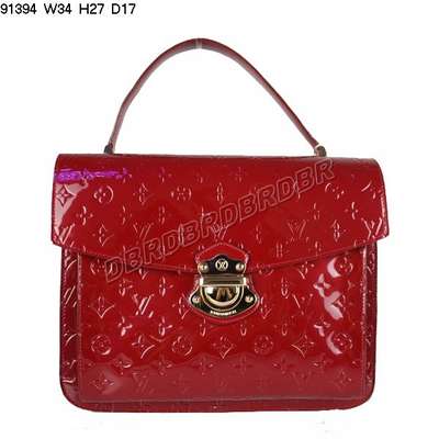 Discount Louis Vuitton Handbags Monogram Vernis 91394 red Wholesale