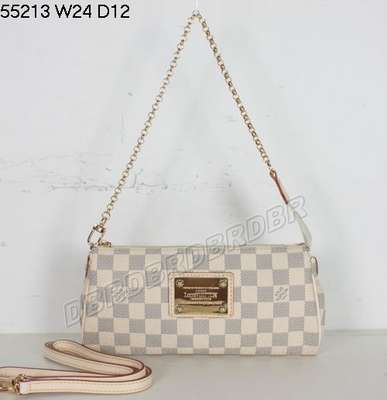 Discount Louis Vuitton Handbags Damier Azur Canvas 55213 beige white Wholesale