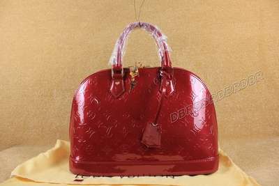 discount louis vuitton handbags monogram vernis m93596 red wholesale